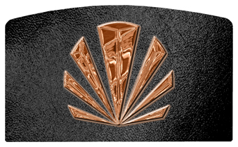 DACRO-602-CP-SH-BK Copper Sunburst Shimmer Black